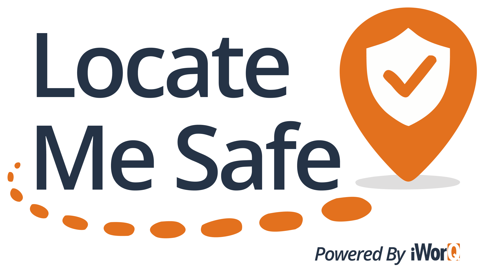 Locate Me Safe Logo with Powered By iWorQ